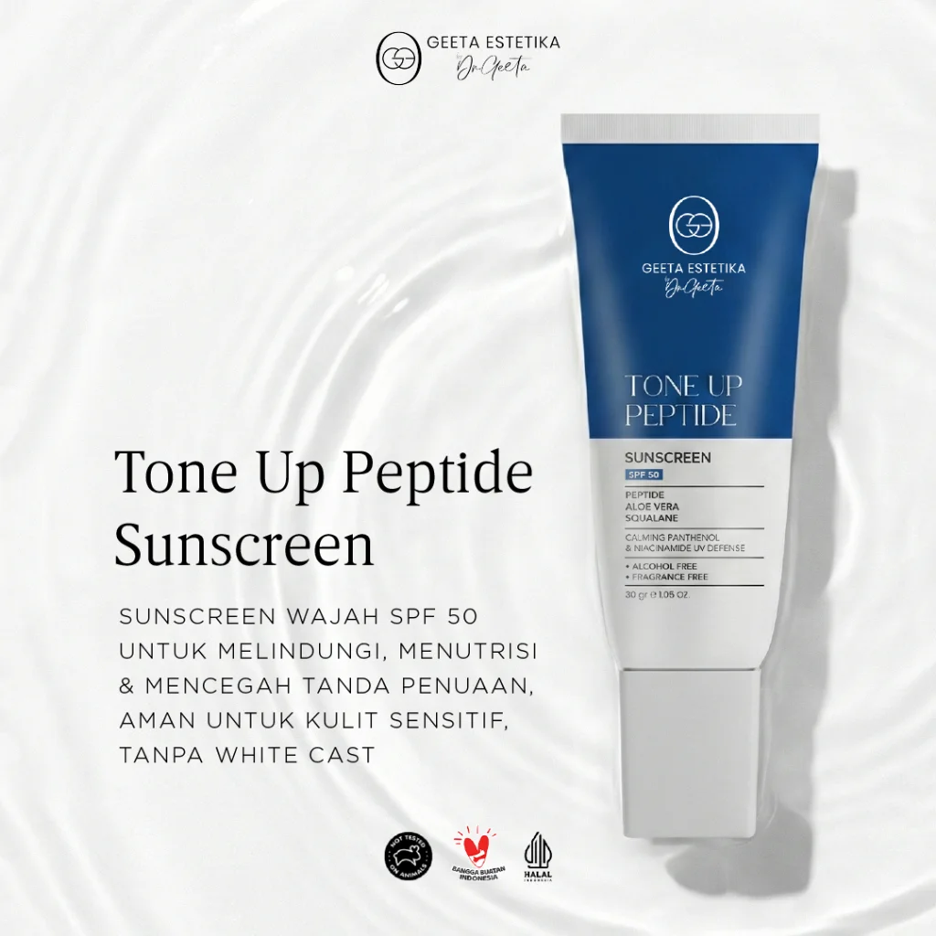 Tone Up Peptide Sunscreen 30gr - dr Geeta